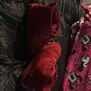 Red uggs Ankle Boots